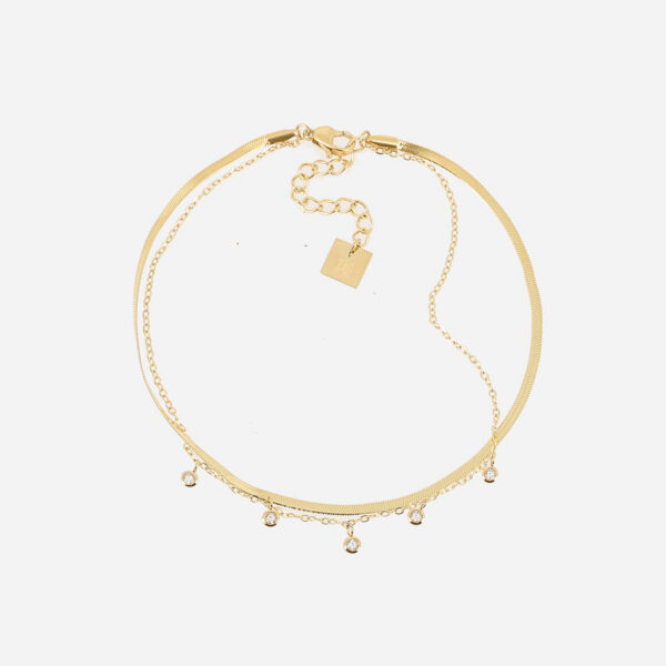 ZAG Anklet SAX19734-01WHT