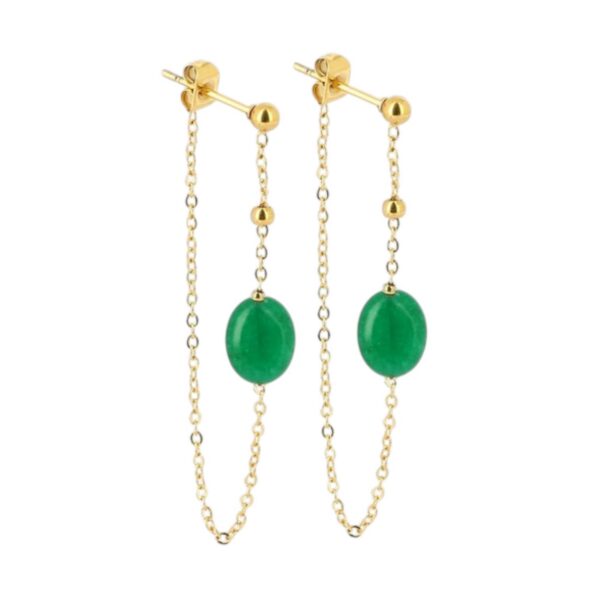 ZAG Earrings SEL19008-01GRN